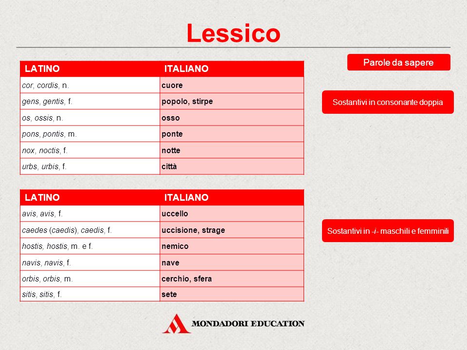 La III declinazione . ppt scaricare